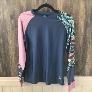 Wave Life Galia Jewel Stirrup Sleeve Rash Gaurd size XL